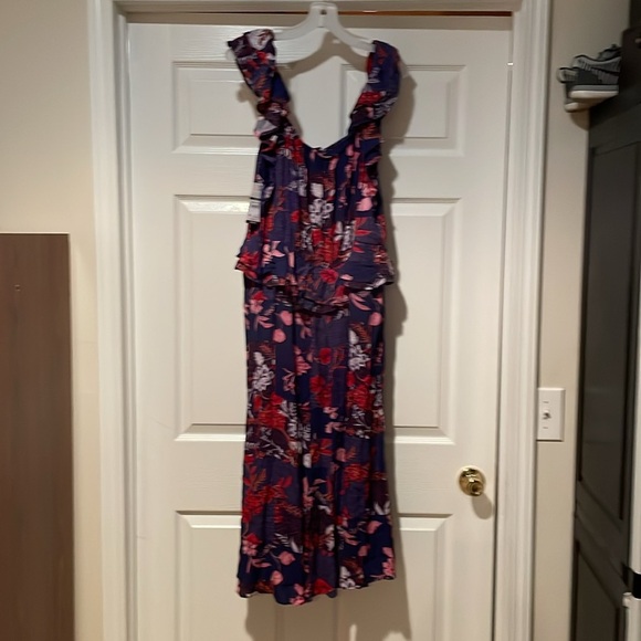 Floral Sleeveless Dress - Red and Purple by Sofia Vergara - Picture 3 of 5